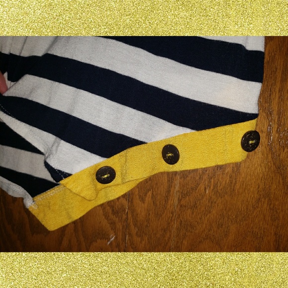 Asymmetrical Hem Stripped Boutique Top - Picture 3 of 3